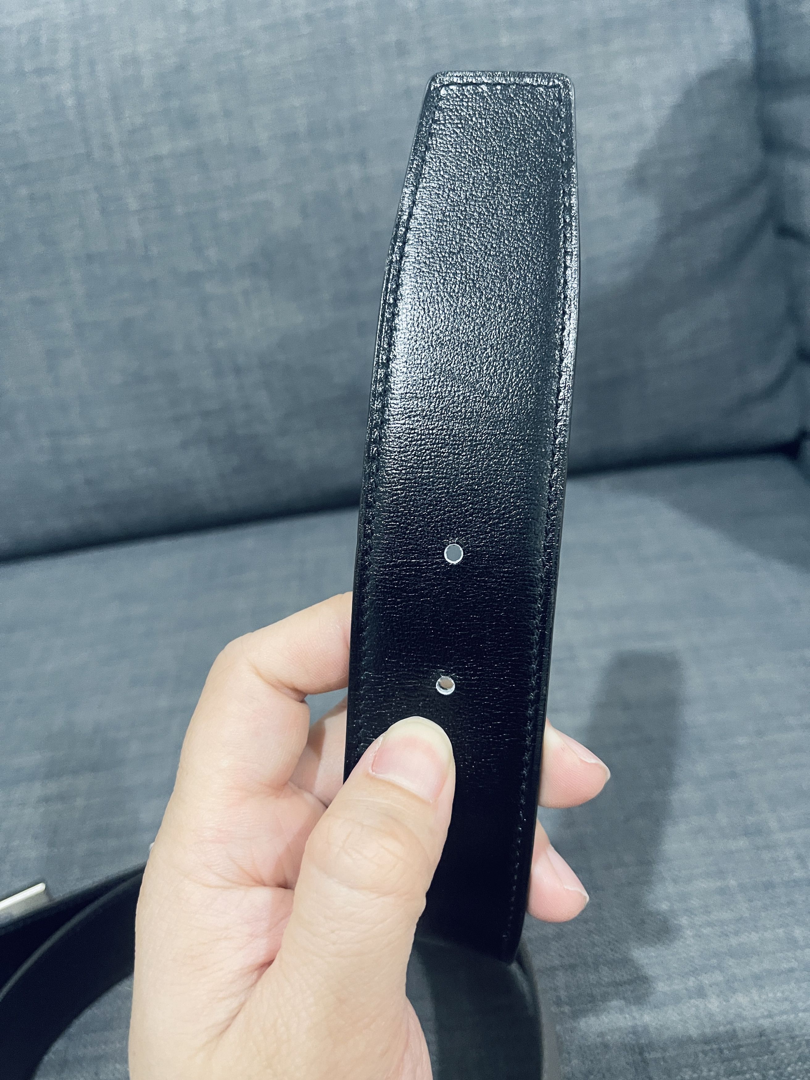 Hermes Hermes 38mm Leather Belt Men size 85 Size 30 - 9 Thumbnail