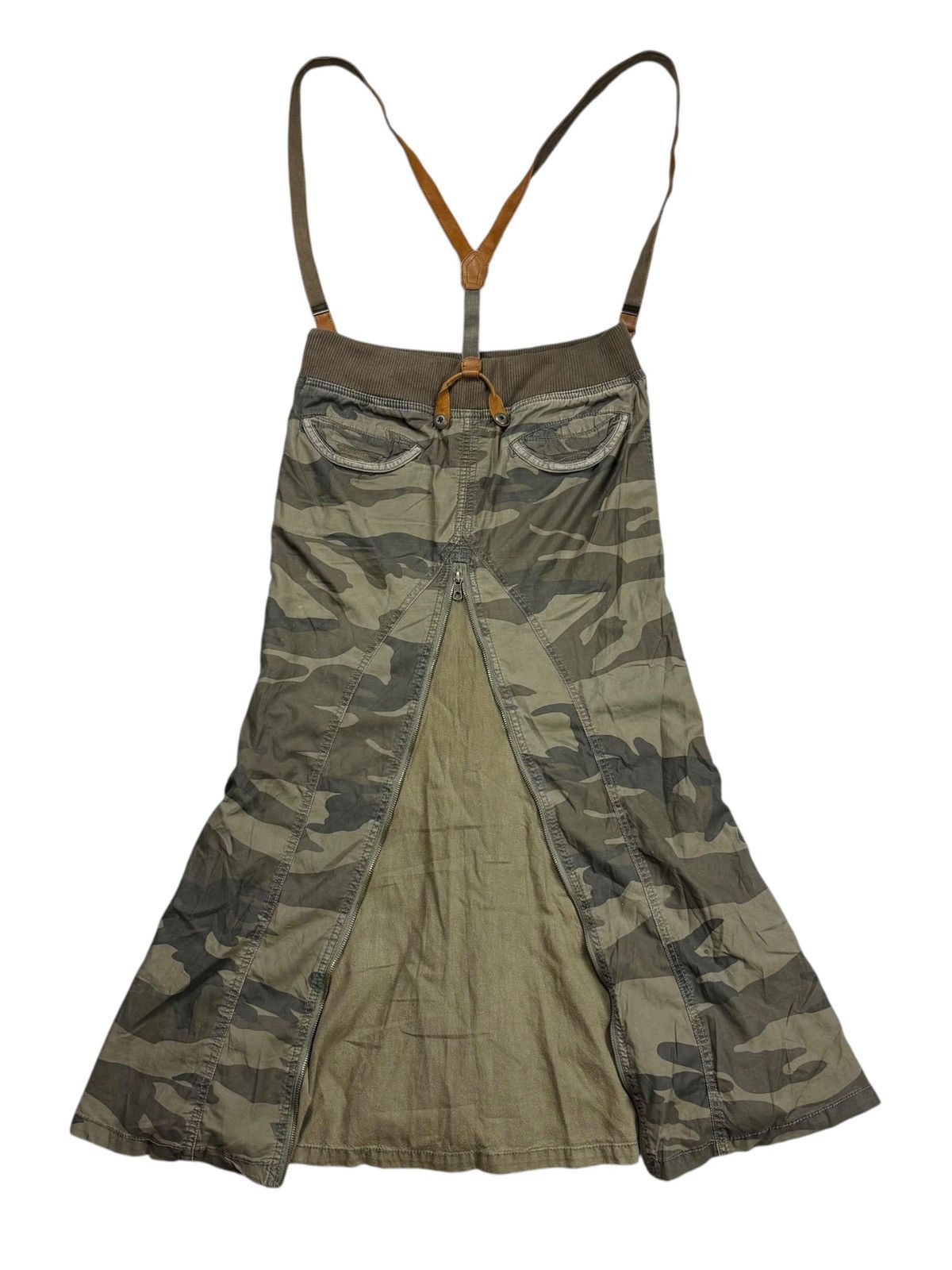 GOA Archive GOA - Camo Suspender Maxi Skirt Size 28" / US 6 / IT 42 - 4 Thumbnail