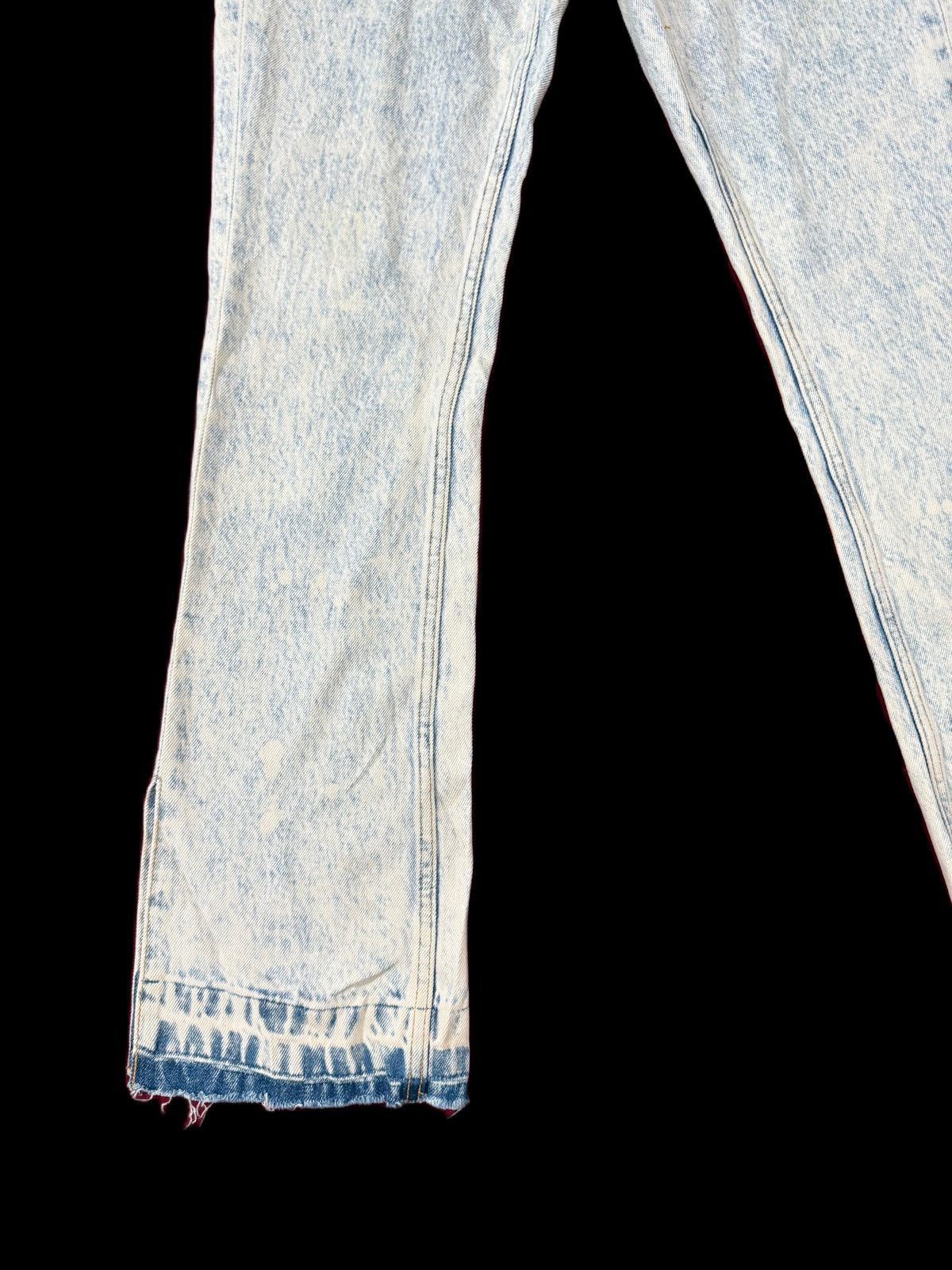 If Six Was Nine Japanese Brand X-Girl Acid Wash Denim Straight Slim Size US 29 - 5 Thumbnail