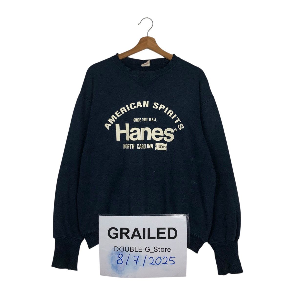 Other 📌Vintage Sweatshirt Hanes Big Logo Spell Out Size US L / EU 52-54 / 3 - 1 Thumbnail