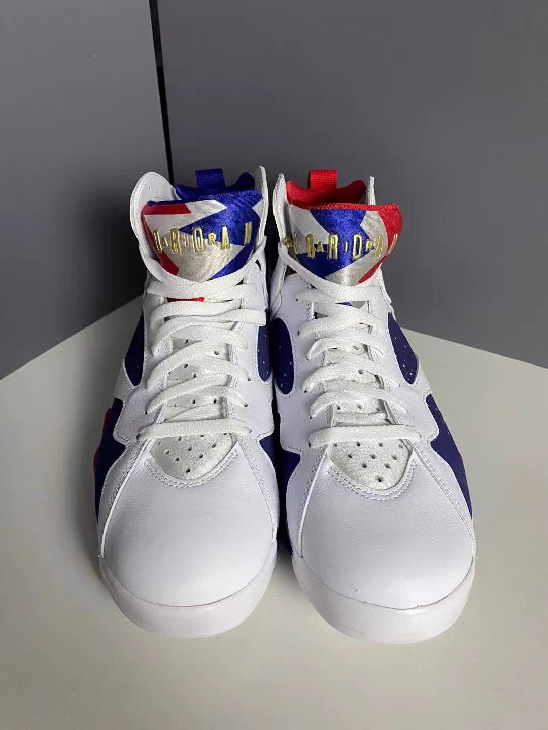 Jordan Brand Air Jordan 7 Retro New Olympic White Blue K15 Size US 10 / EU 43 - 2 Thumbnail