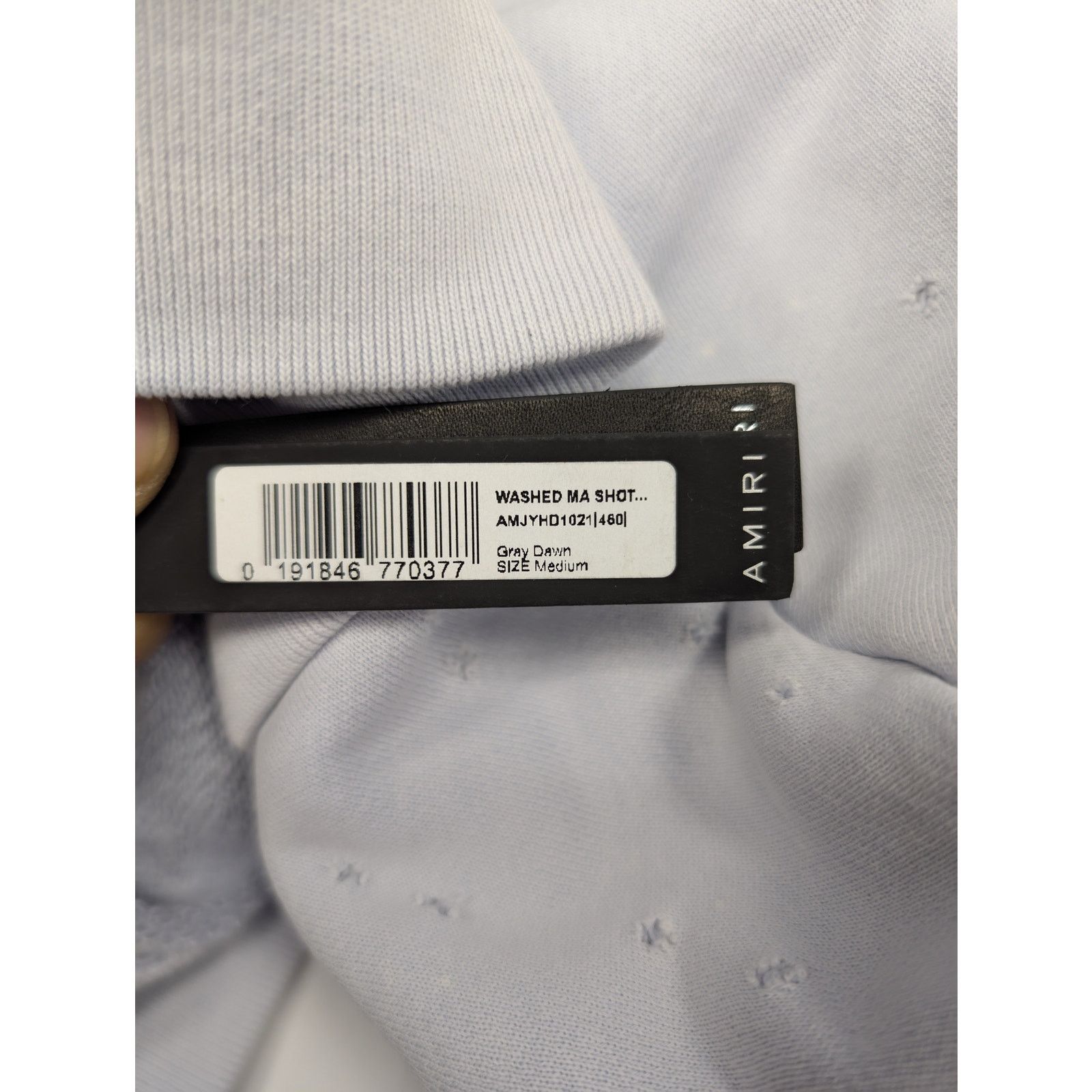 Amiri o1rshd1 Washed MA Shot Hoodie Zipper in Grey Dawn Size US M / EU 48-50 / 2 - 21 Thumbnail