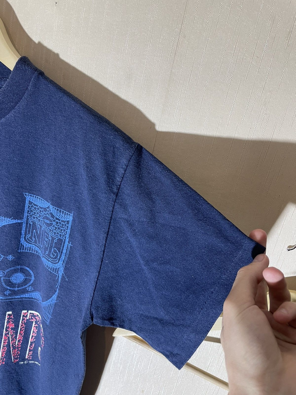 NFL × Vintage NFL Giants New York 1991 T shirt vintage Size US L / EU 52-54 / 3 - 4 Thumbnail