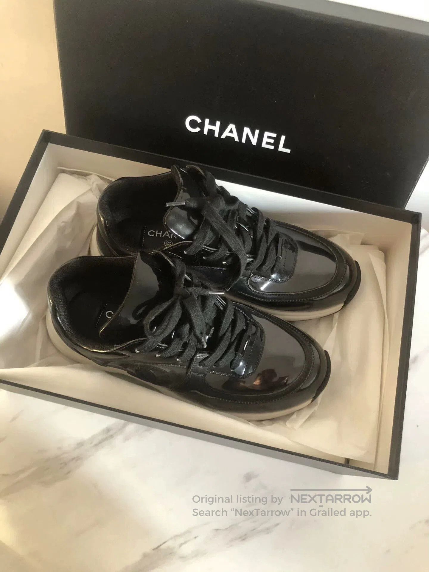 Chanel Chanel Black Athletic Sneakers for Women. Size US 5 / IT 35 - 5 Thumbnail