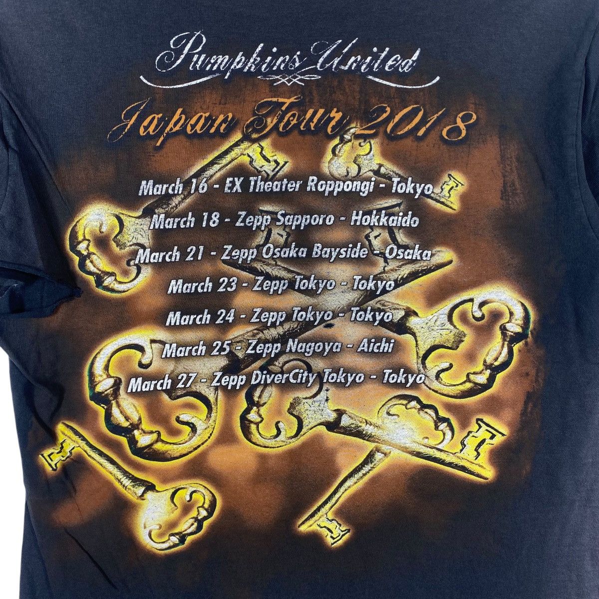 Band Tees Trash Distressed HELLOWEEN Pumpkins United Japan Tee Shirt Size US M / EU 48-50 / 2 - 7 Thumbnail
