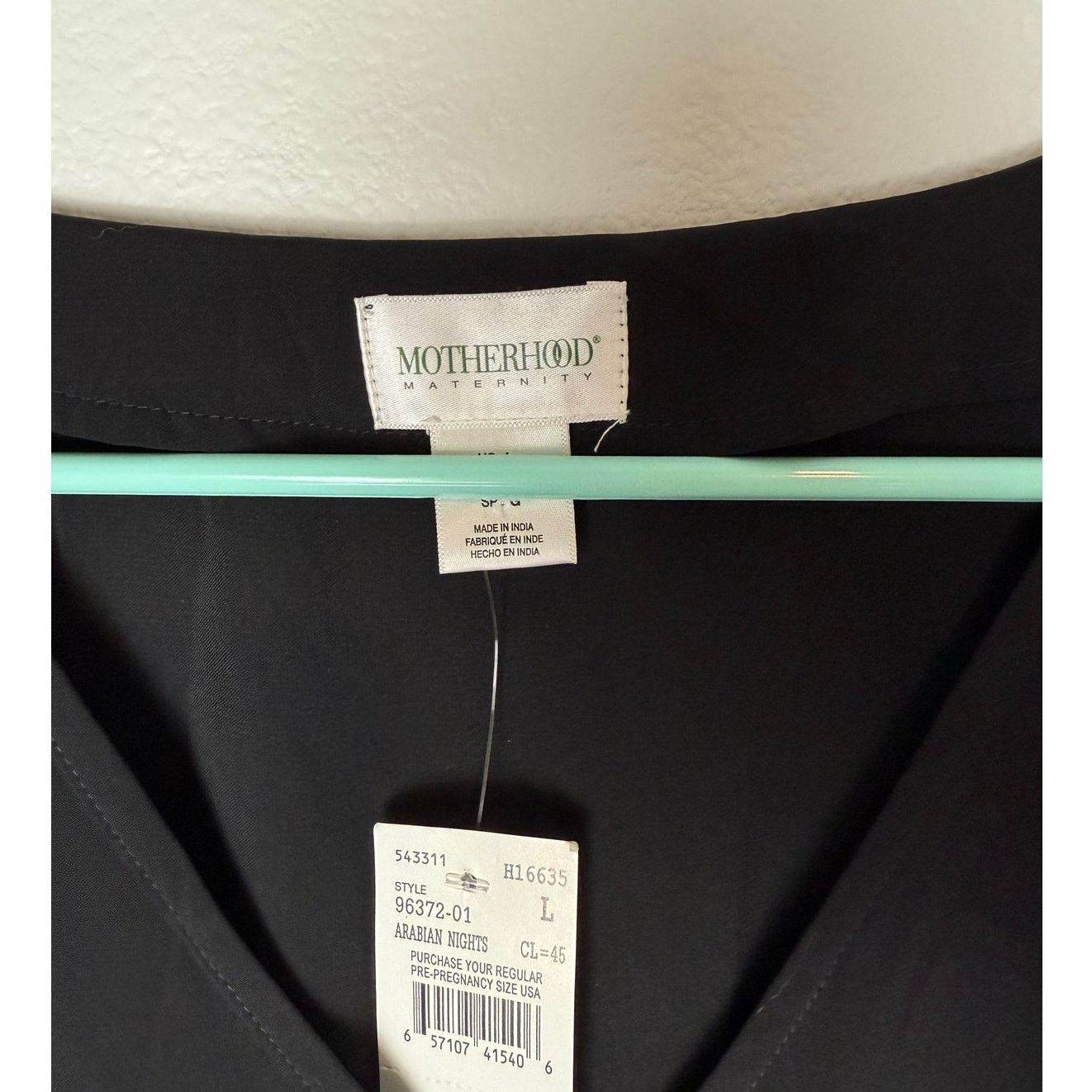 Other NWT Motherhood Maternity Arabian Nights Black Dress, Sz L Size L / US 10 / IT 46 - 5 Thumbnail