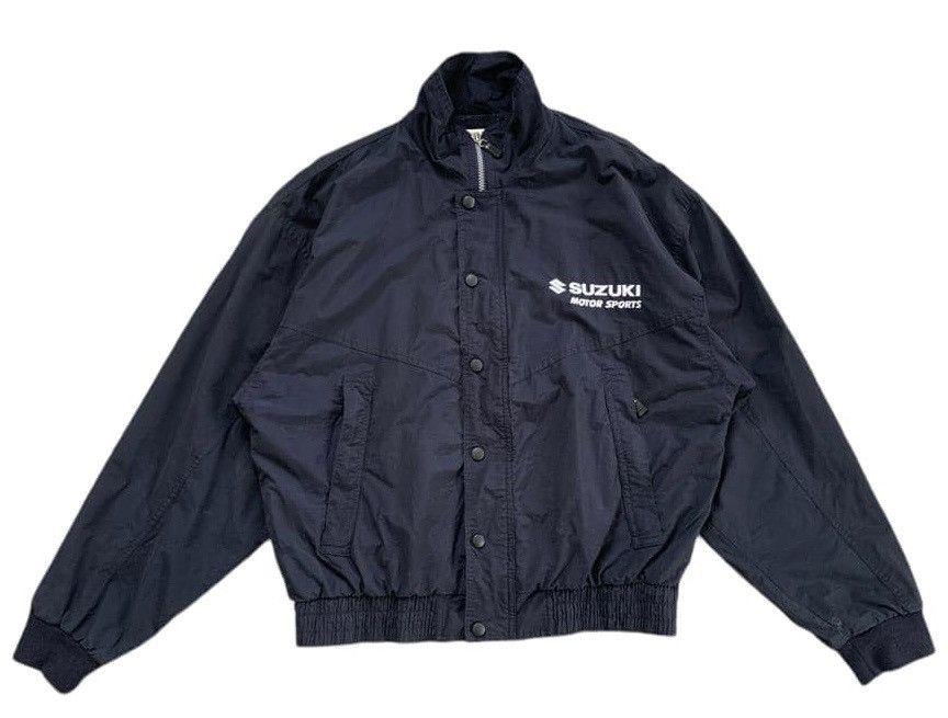 Japanese Brand Vtg Suzuki MotorSports Big Logo Embroidered Jacket Size US L / EU 52-54 / 3 - 2 Thumbnail