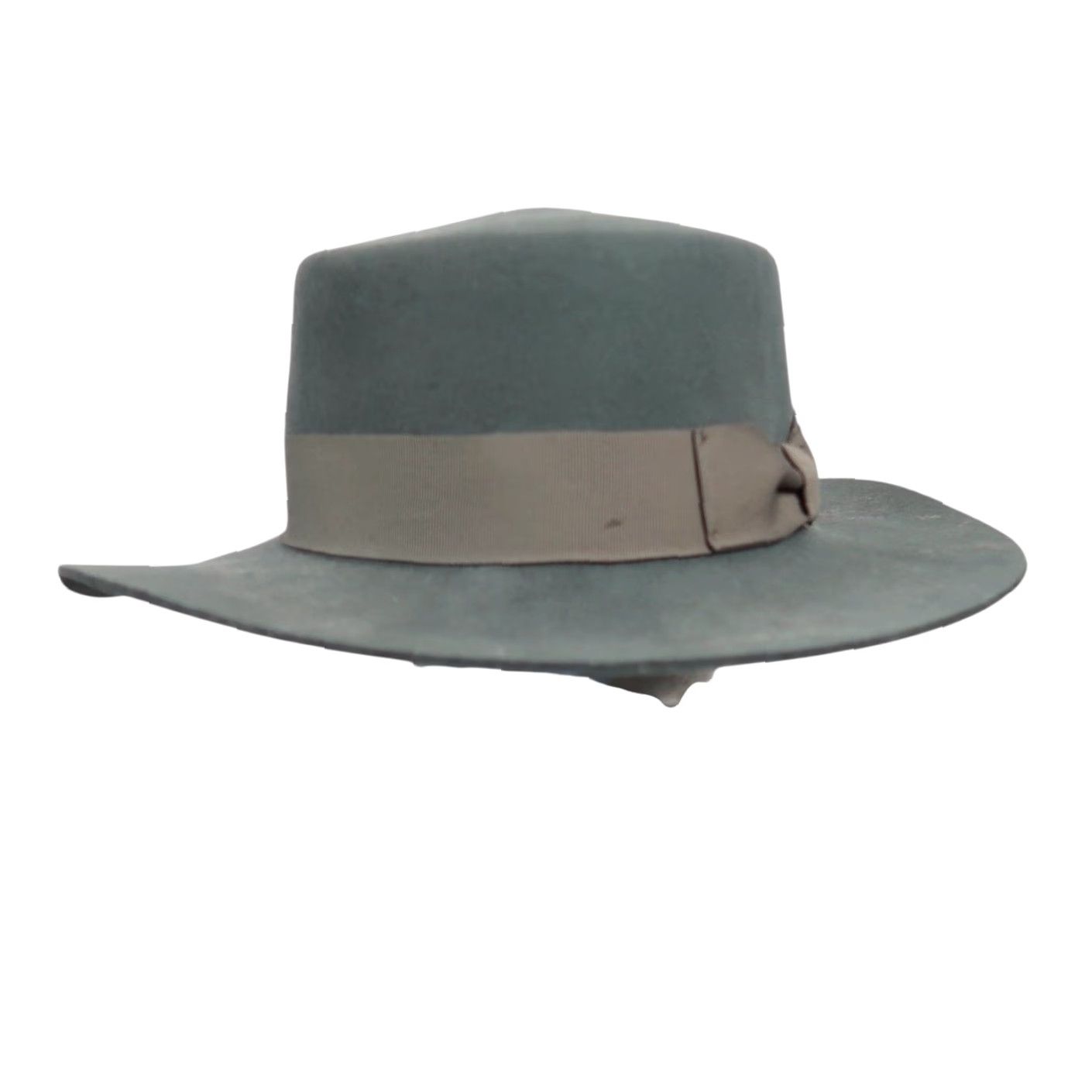 Vintage Wyeth Wool Wide Brim Flat Top Panama Rancher Hat Womens One Size Sage Green Boho Cap Casual Size ONE SIZE - 2 Thumbnail