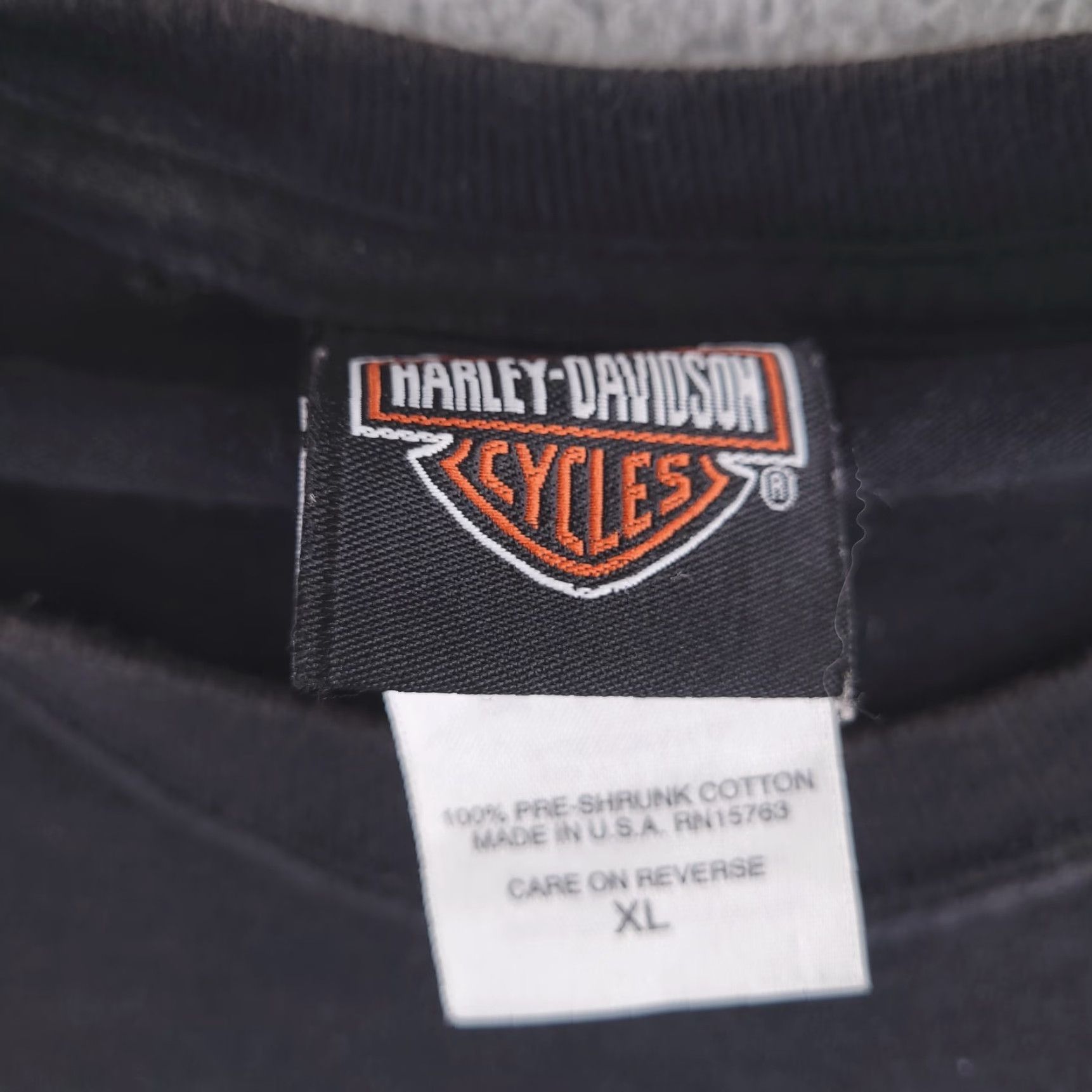 Harley Davidson VINTAGE Harley-Davidson Shirt Mens XL Black USA Washington Eagle Size US XL / EU 56 / 4 - 3 Thumbnail
