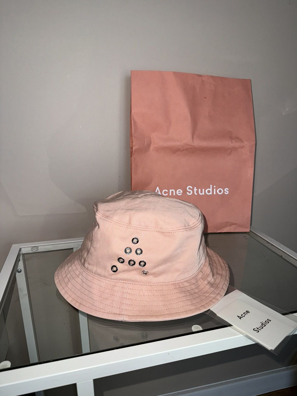 Acne Studios Acne Studios pink bucket hat with A avant garde vintage Size ONE SIZE - 2 Thumbnail