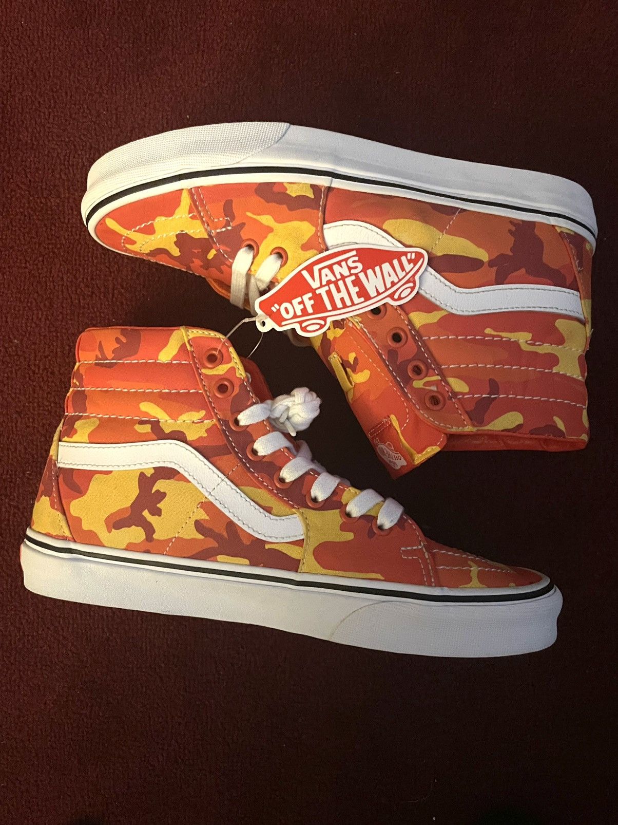 Vans Vans Sk8-Hi Orange Camo Size US 8.5 / EU 41-42 - 5 Thumbnail