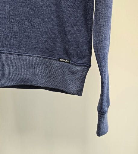 Tom Ford o1sm1stk0725 Cotton Sweatshirt in Vintage Navy Size US L / EU 52-54 / 3 - 3 Thumbnail