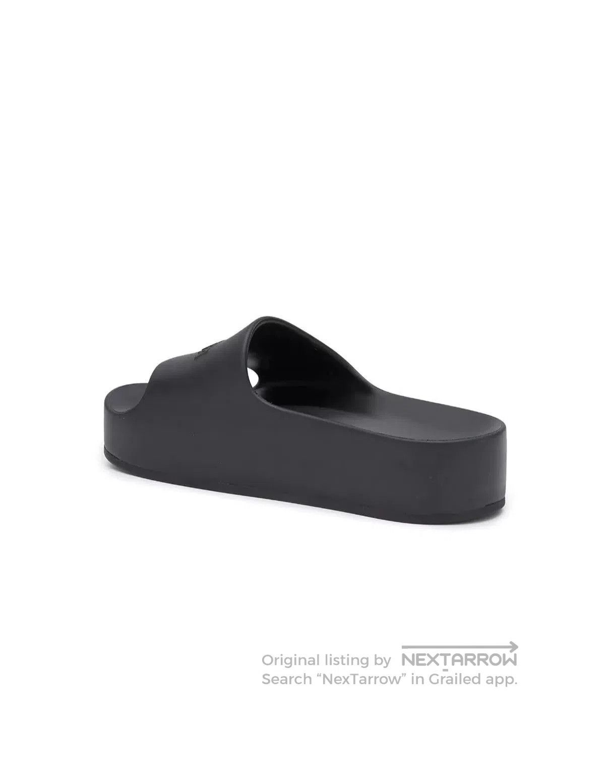 Balenciaga Balenciaga Black Thick-Soled Slides. Size US 4 / IT 34 - 4 Thumbnail