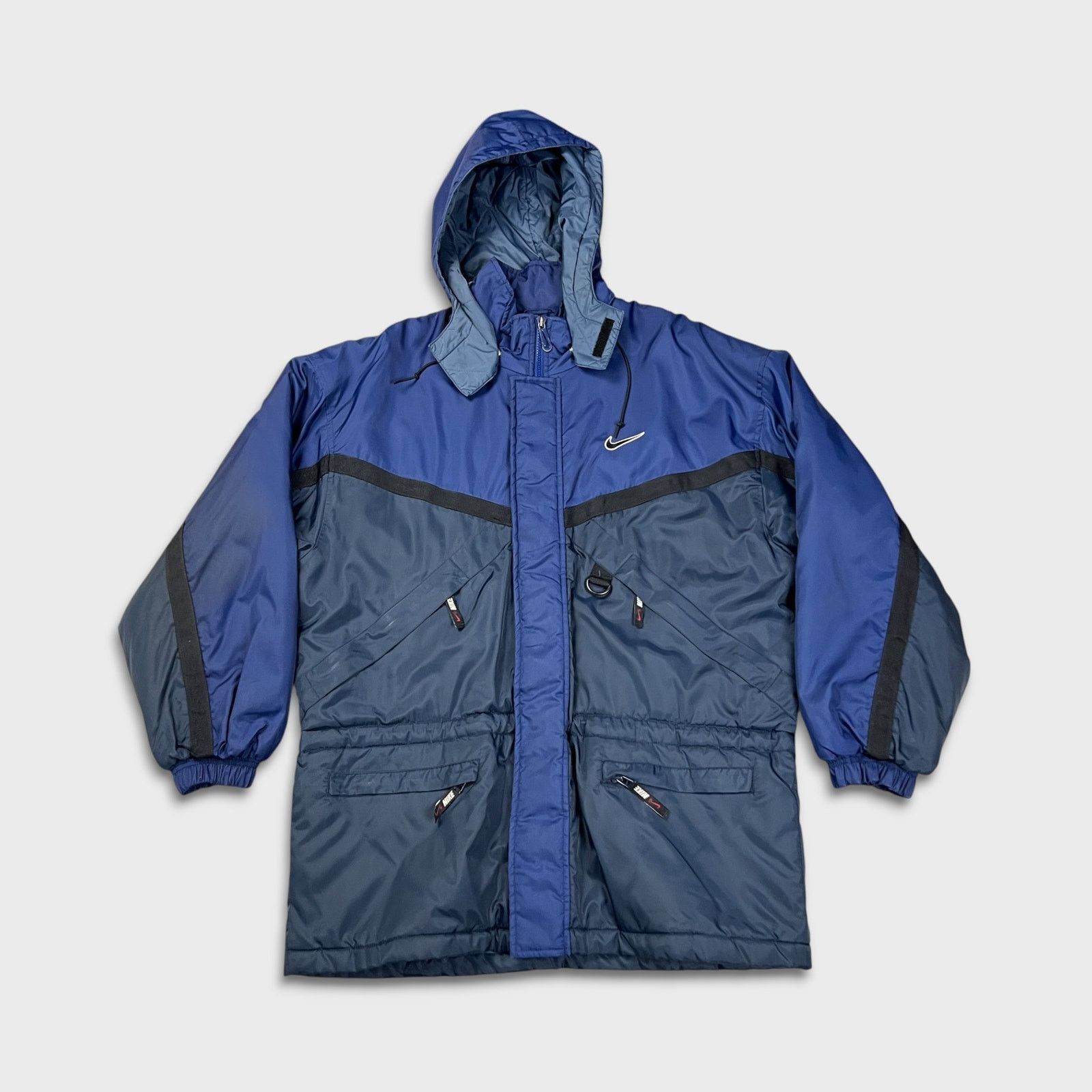Nike × Vintage Vintage 90s Nike Sportswear Jacket Medium Swoosh Full Zip Size US M / EU 48-50 / 2 - 1 Thumbnail