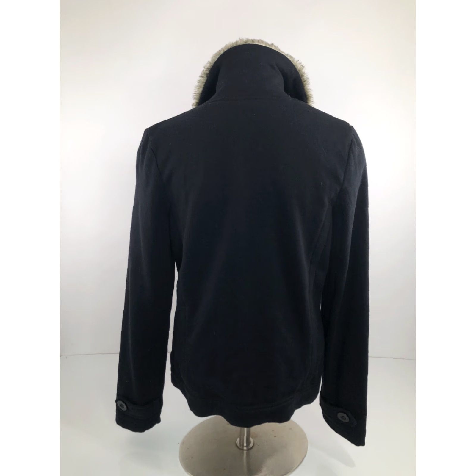 Fox Racing FOX RACING RIDERS CO. Womens Jacket M BLACK Faux Fur Collar Size M / US 6-8 / IT 42-44 - 6 Thumbnail