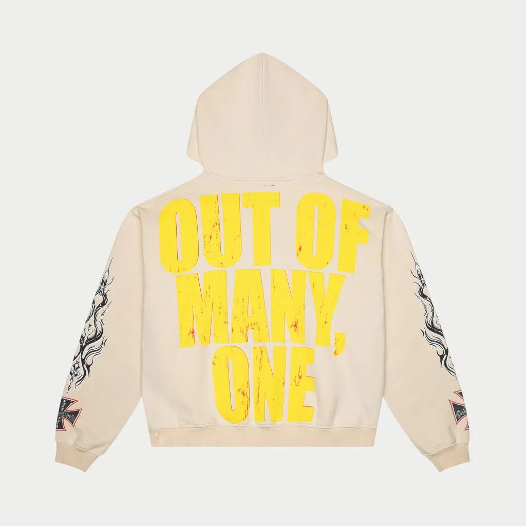 Godspeed Godspeed Hoodie Long Lonely Road Road Cream Size US L / EU 52-54 / 3 - 2 Thumbnail