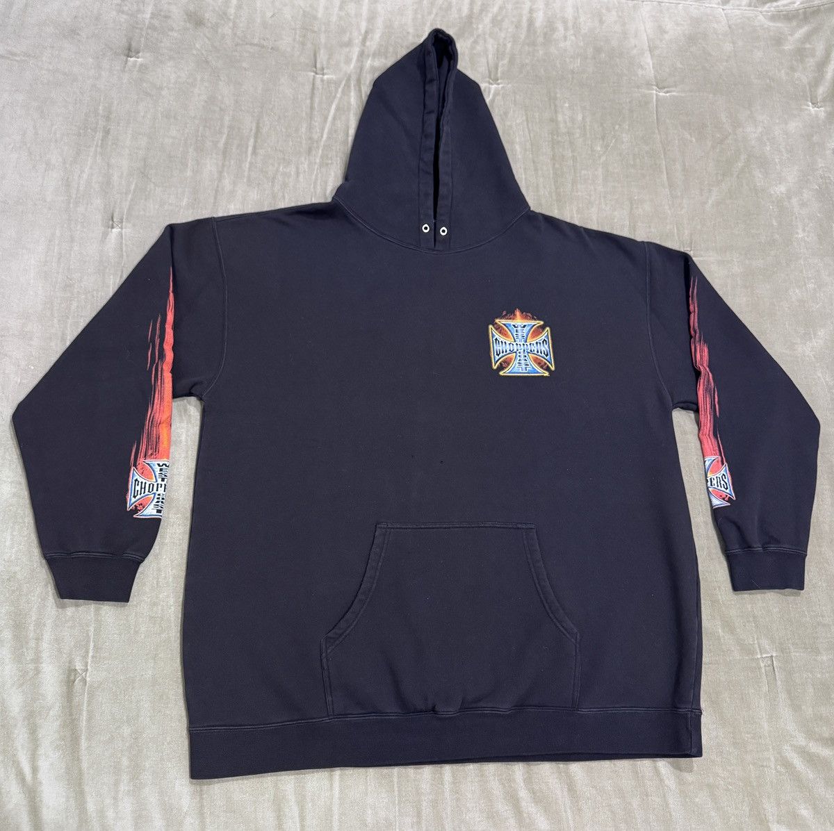 Vintage 2000 West Coast Choppers Hoodie Long Beach, Ca