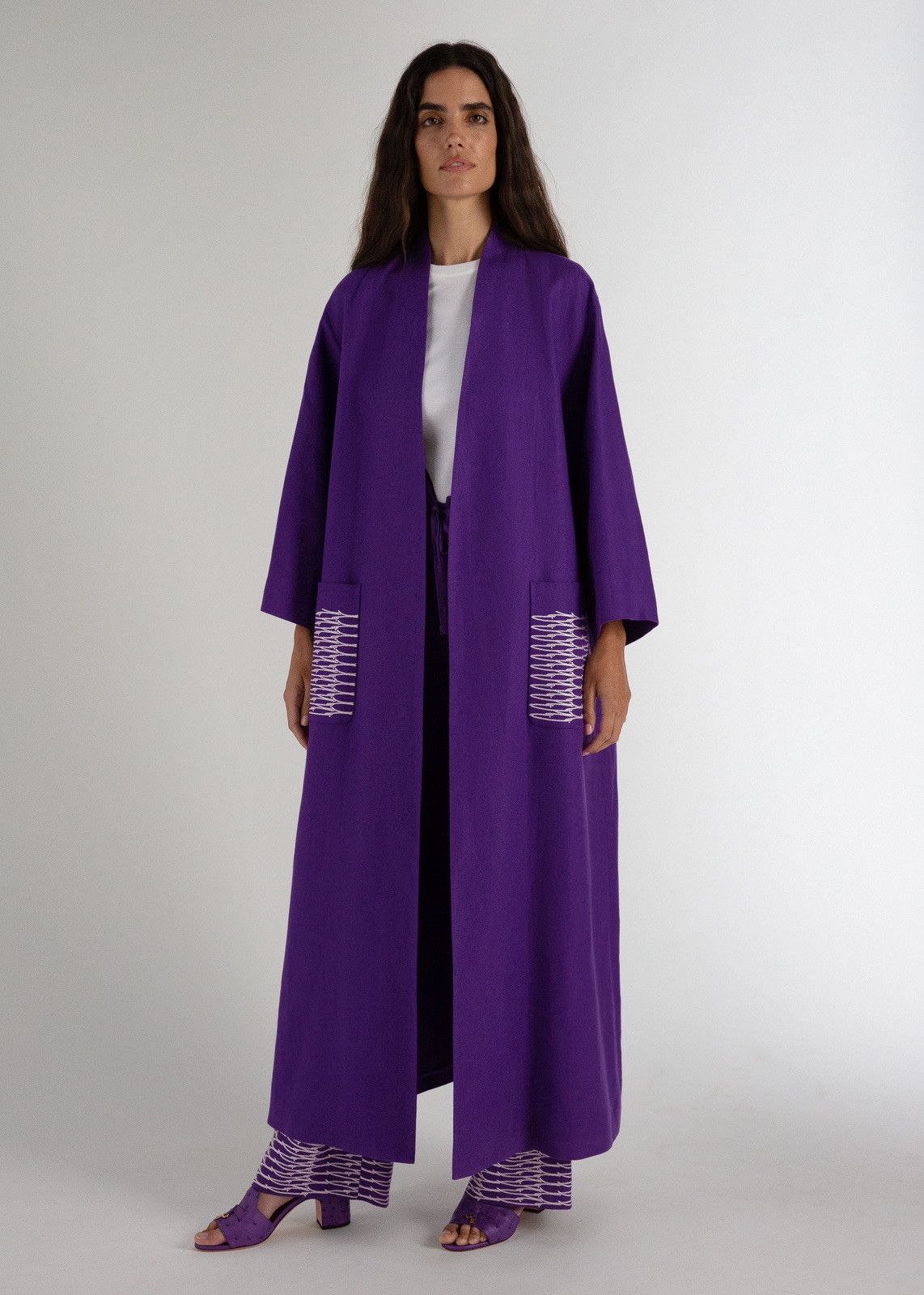 o1srvl11e0424 Coat in Purple