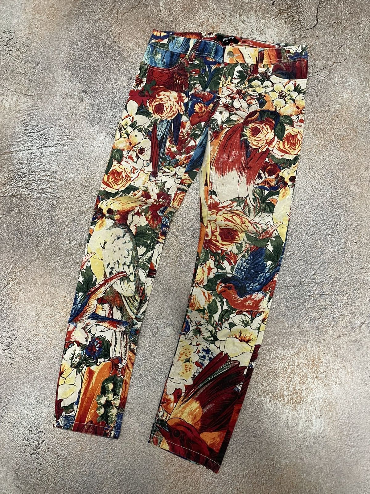 Just Cavalli Just Cavalli Vintage Chic Floral Jeggings Pants Size 28" / US 6 / IT 42 - 2 Thumbnail