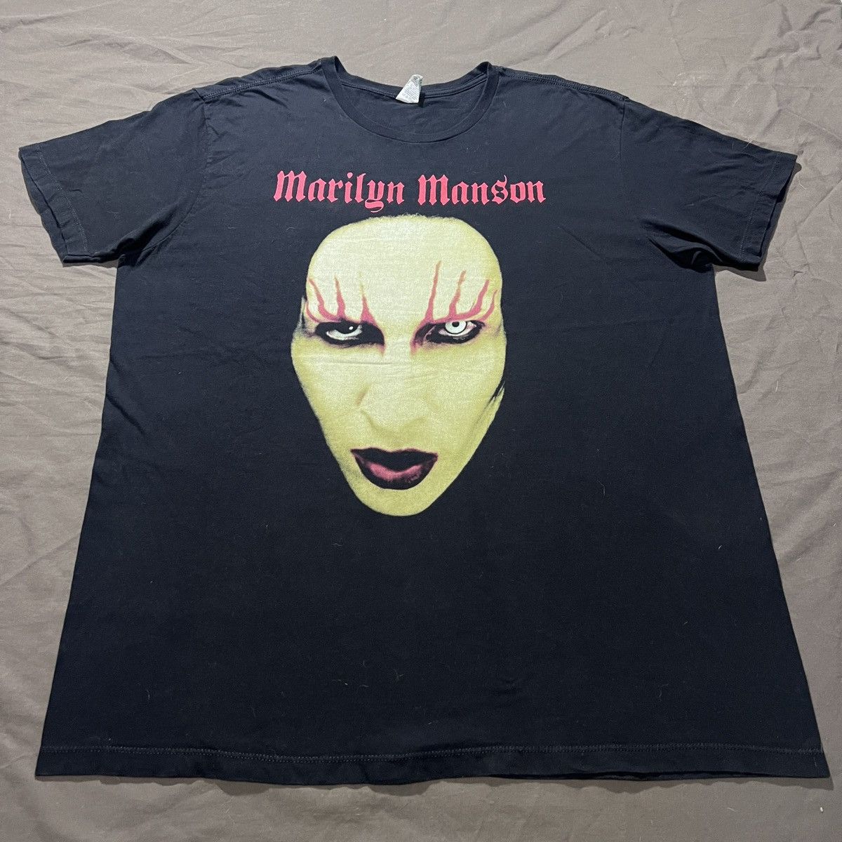 Band Tees Vintage Y2K Marilyn Manson Tee 2XL Industrial metal Big Face Size US XXL / EU 58 / 5 - 1 Thumbnail