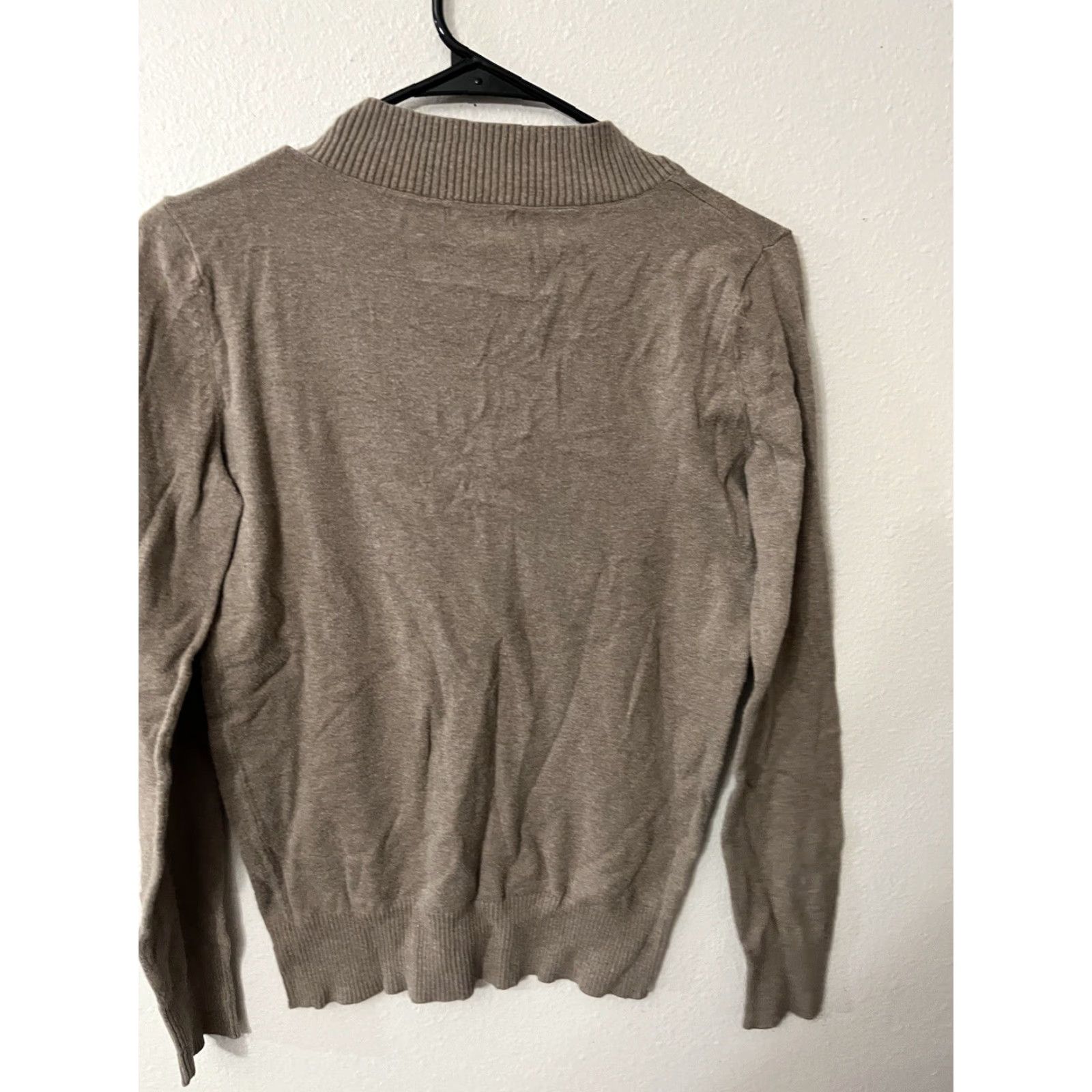 Gap VINTAGE Gap Women Pullover Sweater Size Small V-Neck Brown Cotton Blend Fashion Size S / US 4 / IT 40 - 2 Thumbnail