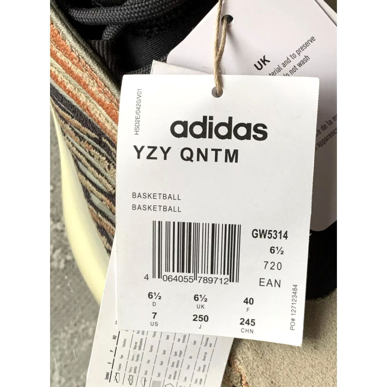 Adidas ADIDAS YEEZY QNTM FLASH ORANGE QUANTUM HI SNEAKERS US 7, UK 6.5, EU 40 - MEN - MULTICOLOR Size US 7 / EU 40 - 8 Thumbnail