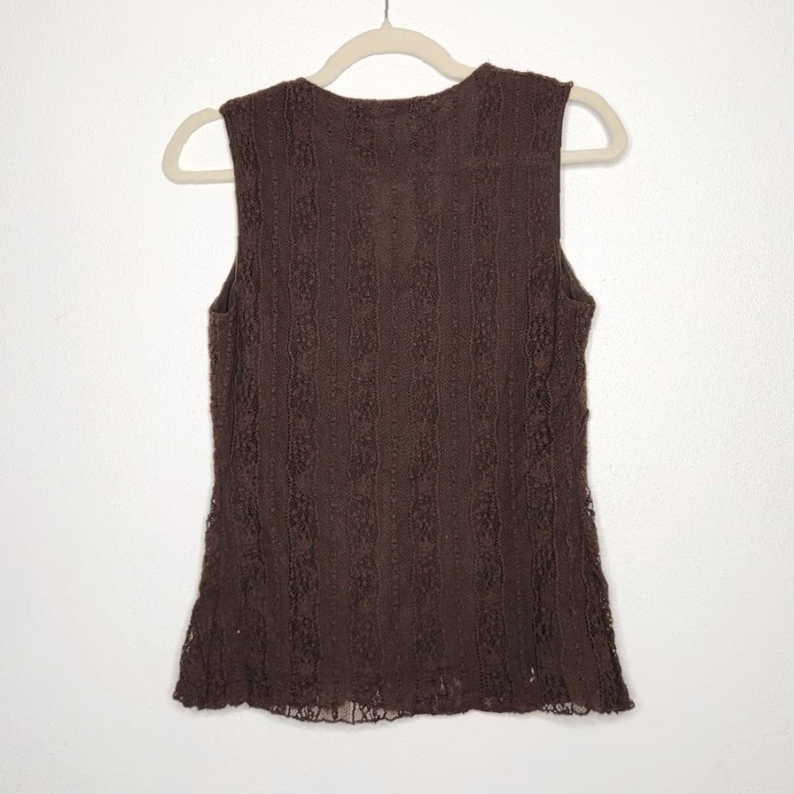 Apt. 9 Vintage y2k Apt. 9 Brown Lace Tank Top Small Fairy Whimsy Nature User: Vintage y2k Apt. 9 Brown Lace Tank Top Small Fairy Whimsy Nature Size S / US 4 / IT 40 - 5 Thumbnail