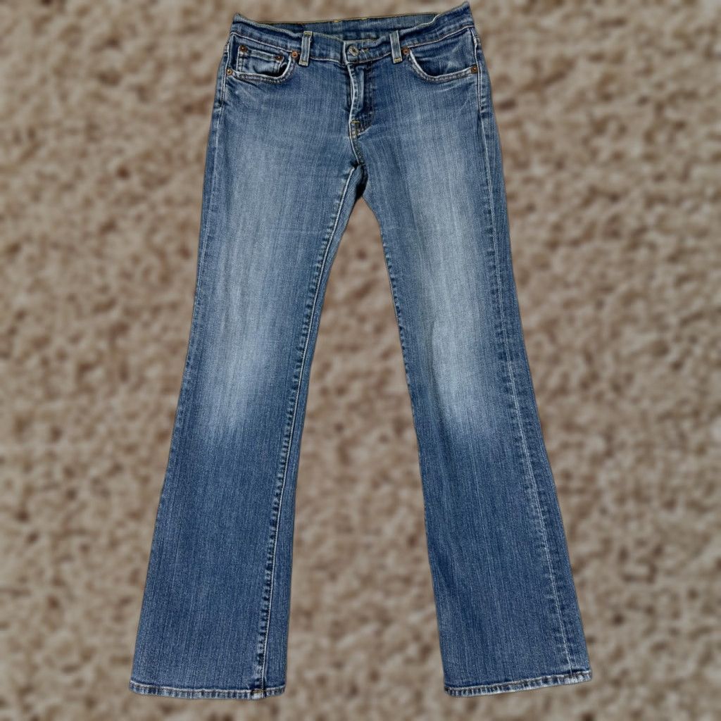 VINTAGE Lucky Brand Jeans Women 4 Blue Denim Boot Cut Sundown Cotton Blend