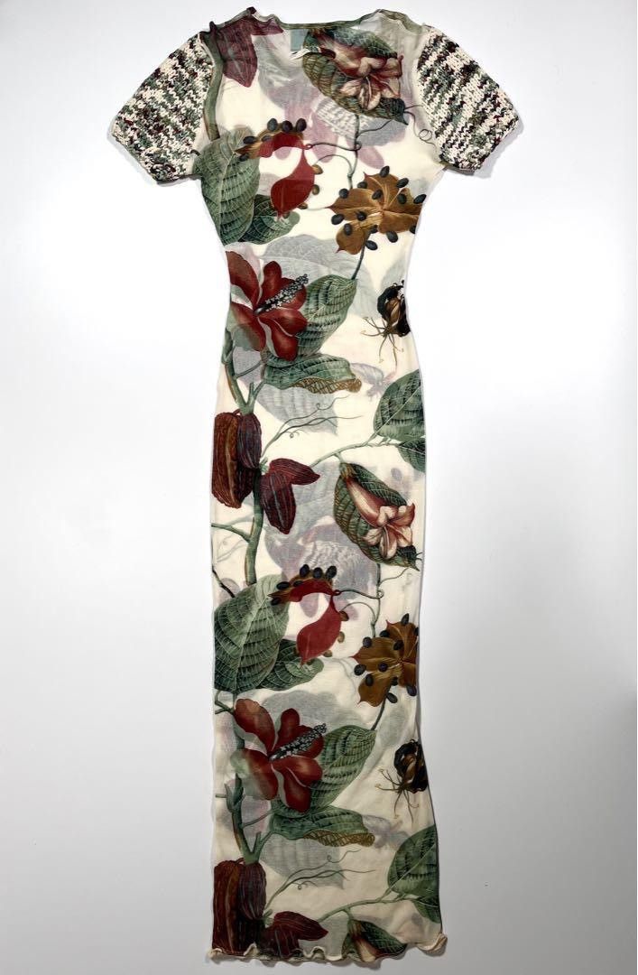 Jean Paul Gaultier RARE 1993 Jean Paul Gaultier mesh floral print dress Size M / US 6-8 / IT 42-44 - 5 Thumbnail