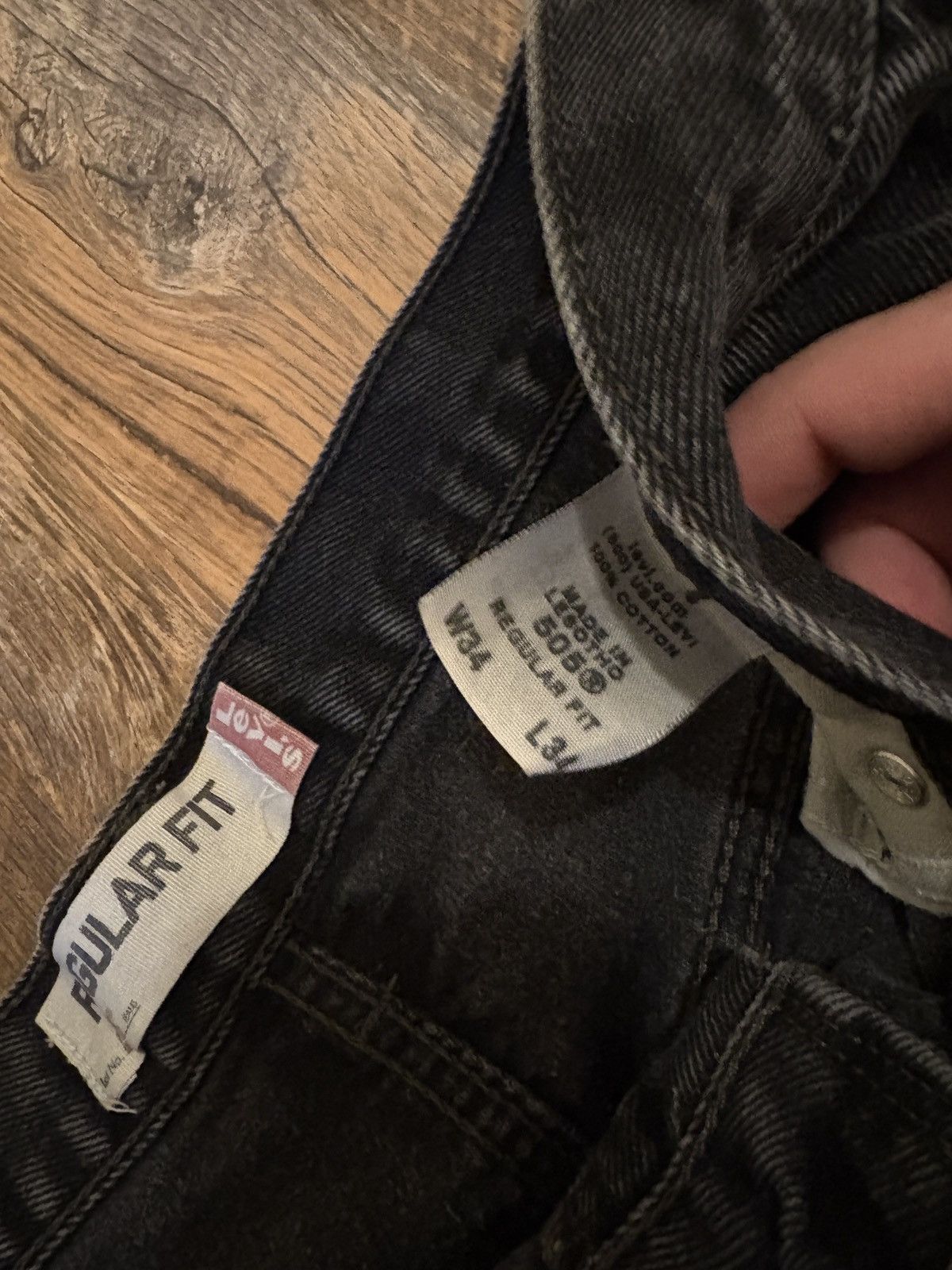 Levi's Vintage Clothing Super cool custom studded patch jeans Size US 34 / EU 50 - 3 Thumbnail