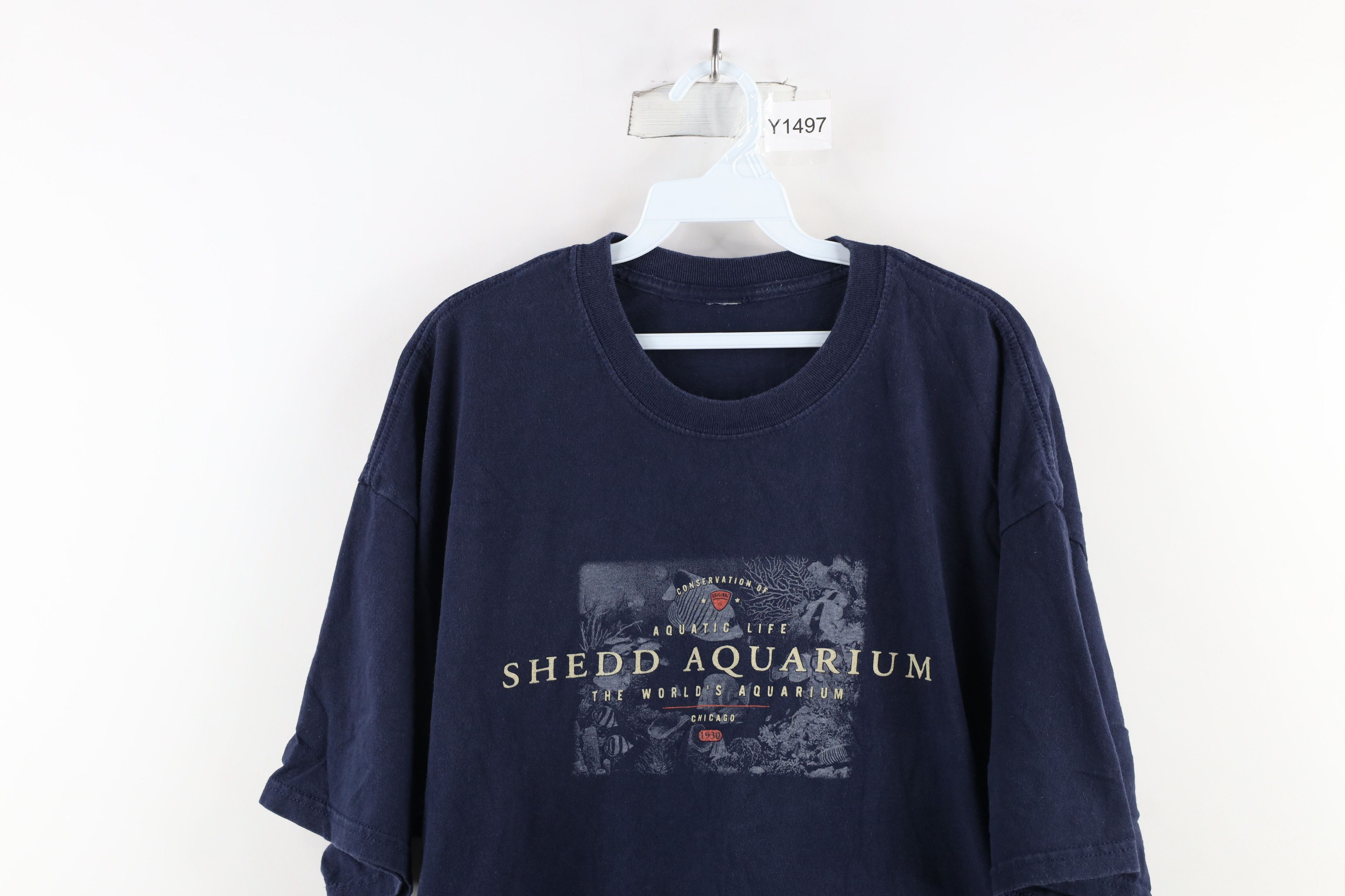 Vintage Vintage 90s Out Shedd Aquarium Chicago Short Sleeve T-Shirt Size US XL / EU 56 / 4 - 2 Thumbnail