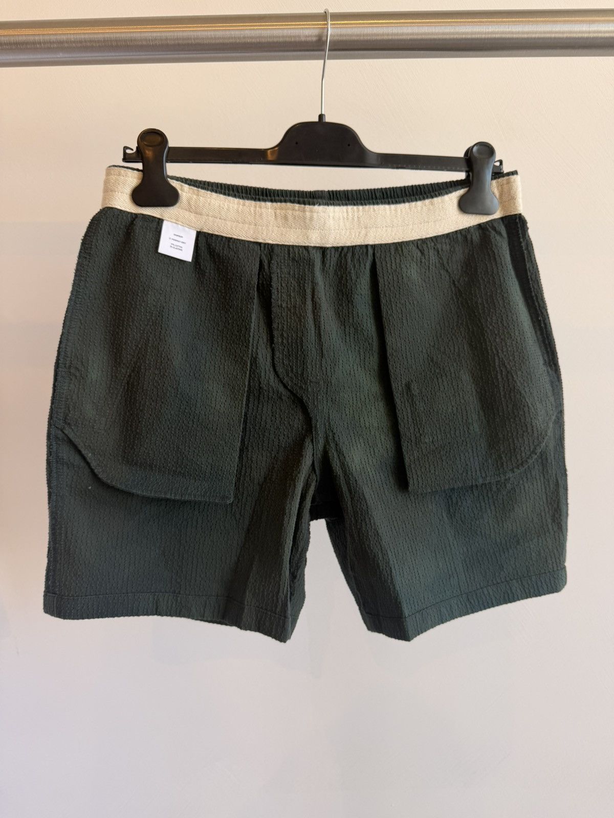 Todd Snyder TODD SNYDER Camouflage Green Textured Cotton Shorts Size M Size US 31 - 3 Thumbnail