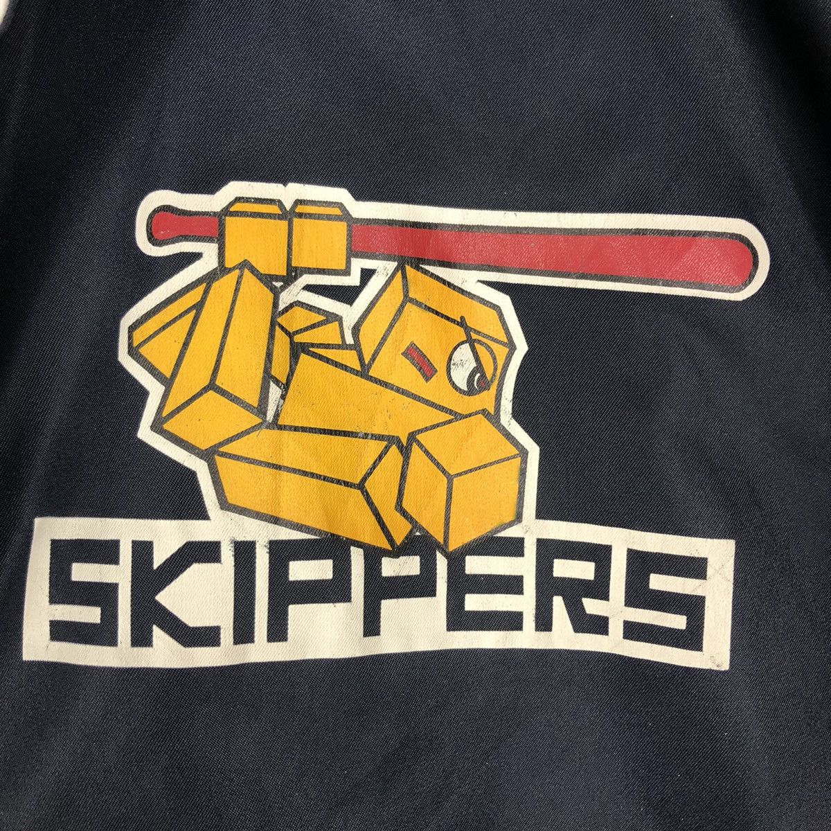 Japanese Brand 📌Vintage Reversible Bomber Jacket Cricket Team Big Logo Size US L / EU 52-54 / 3 - 18 Thumbnail