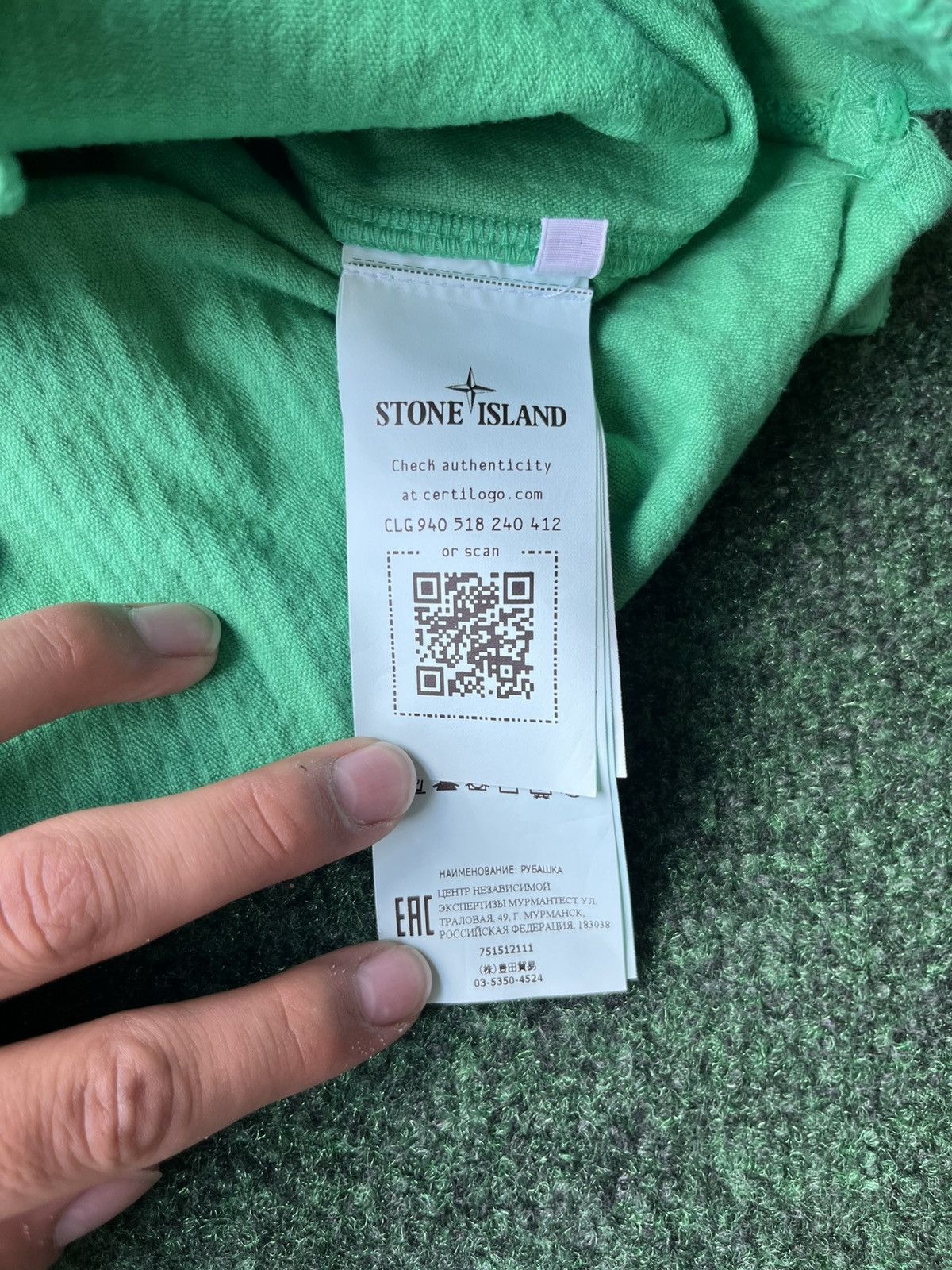 Stone Island USED MICRO CORDUROY STONE ISLAND BUTTON UP SIZE S Size US S / EU 44-46 / 1 - 9 Thumbnail