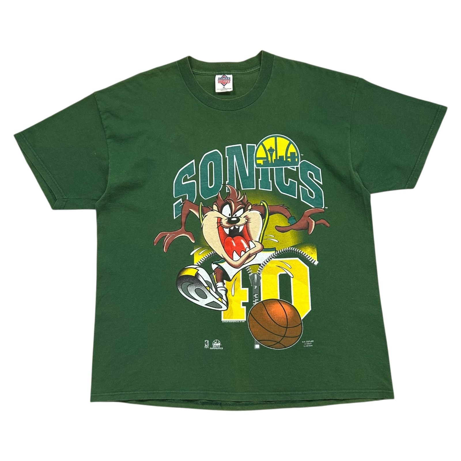 NBA VTG 90s SEATTLE SUPERSONICS KEMP #40 TAZ WARNER BROS 1995 Size US XL / EU 56 / 4 - 1 Thumbnail