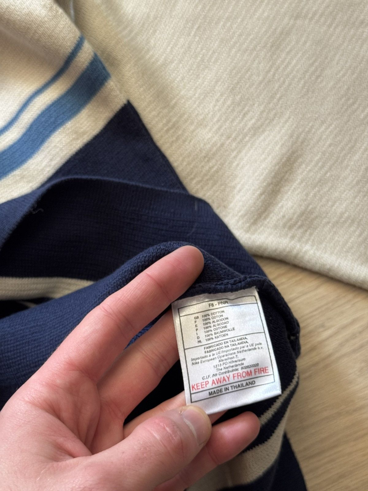 Vintage Vintage 90’s Nike y2k Navy Baggy Sweater Size US XL / EU 56 / 4 - 7 Thumbnail