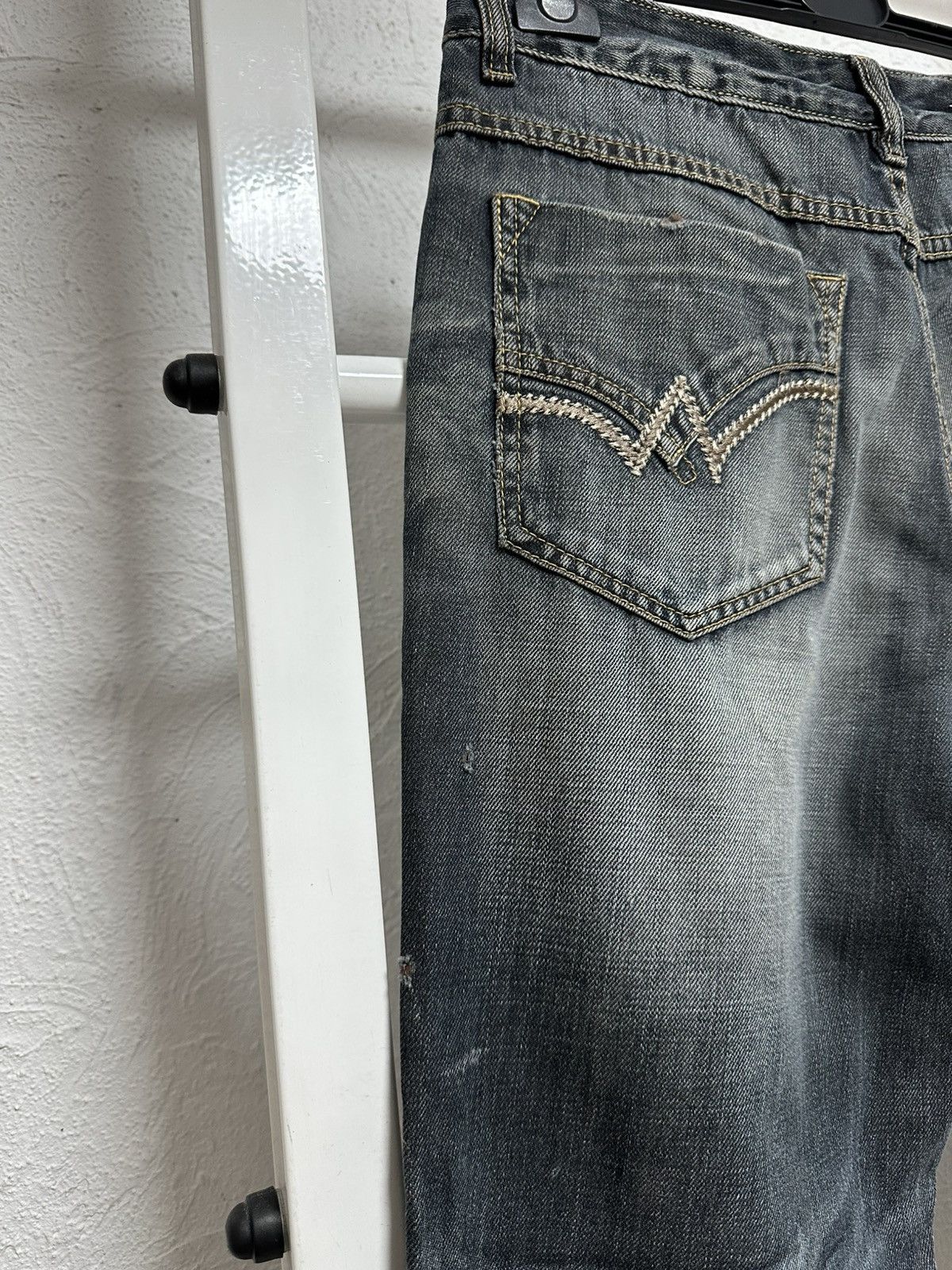 Japanese Brand Big Train Japan Osaka Avant Garde Jeans Y2K Size M 2000s Size US 32 / EU 48 - 7 Thumbnail