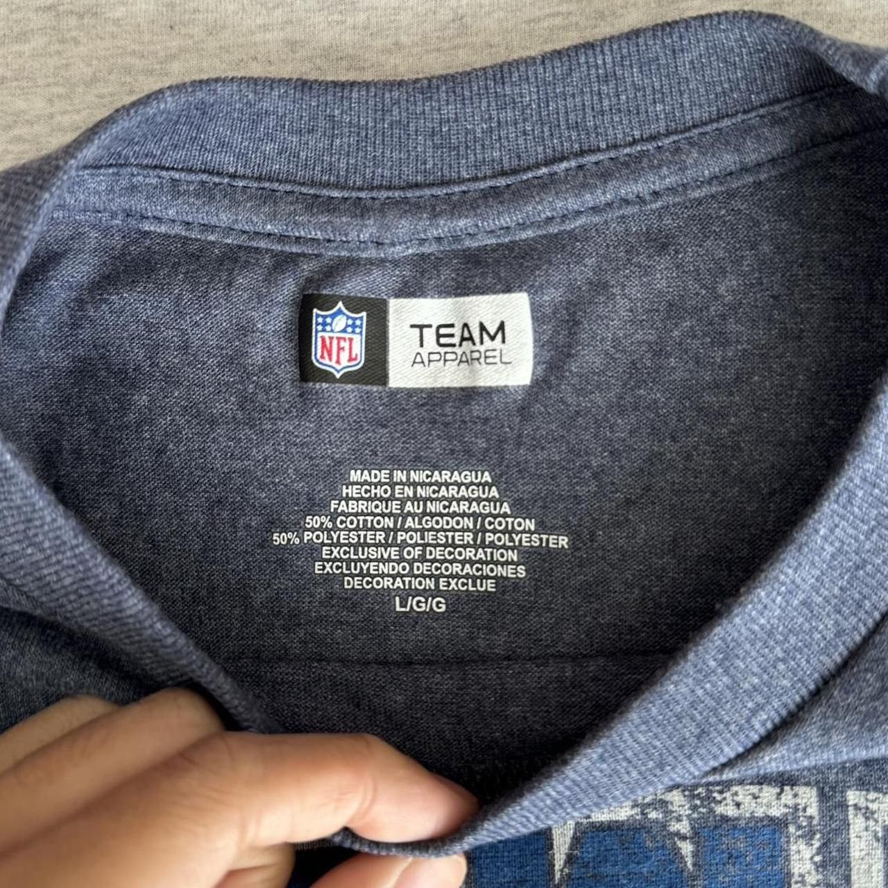NFL NFL New England Patriots Graphics Blue Tee Shirt Size US L / EU 52-54 / 3 - 5 Thumbnail