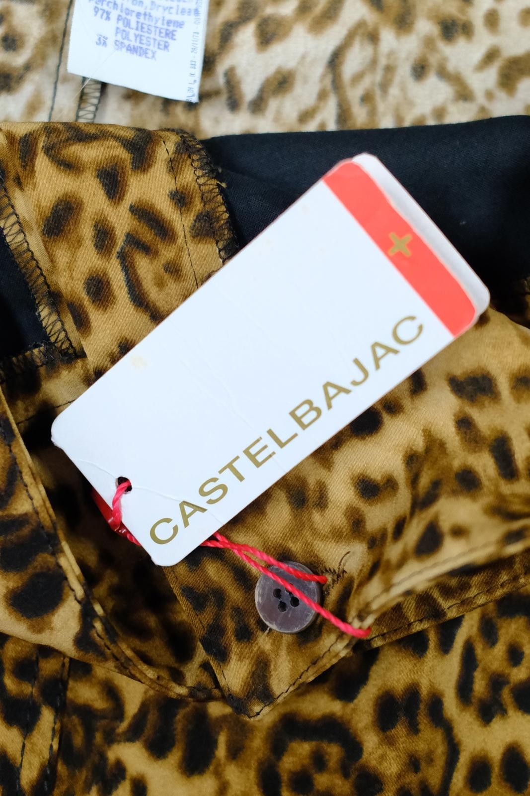 Jean Charles De Castelbajac 00's Castelbajac Leopard Print Skirt Size 32" / US 10 / IT 46 - 7 Thumbnail