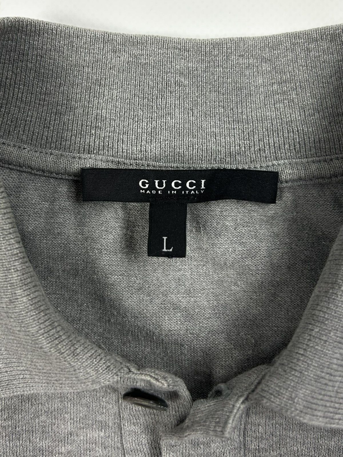 Gucci Vintage Gucci Grey Polo Shirt Women's Red Green Stripe L Size L / US 10 / IT 46 - 11 Thumbnail
