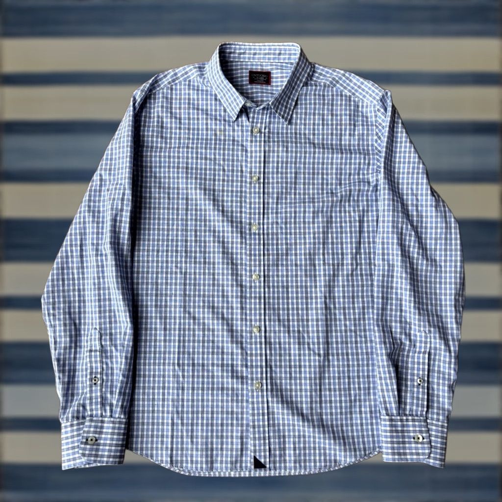 UNTUCKit UNTUCKit Button-Up Long Sleeve Shirt Men's XL Plaid Slim Fit Multicolor Button-Down Collar Casual Business Travel Size US XL / EU 56 / 4 - 1 Thumbnail