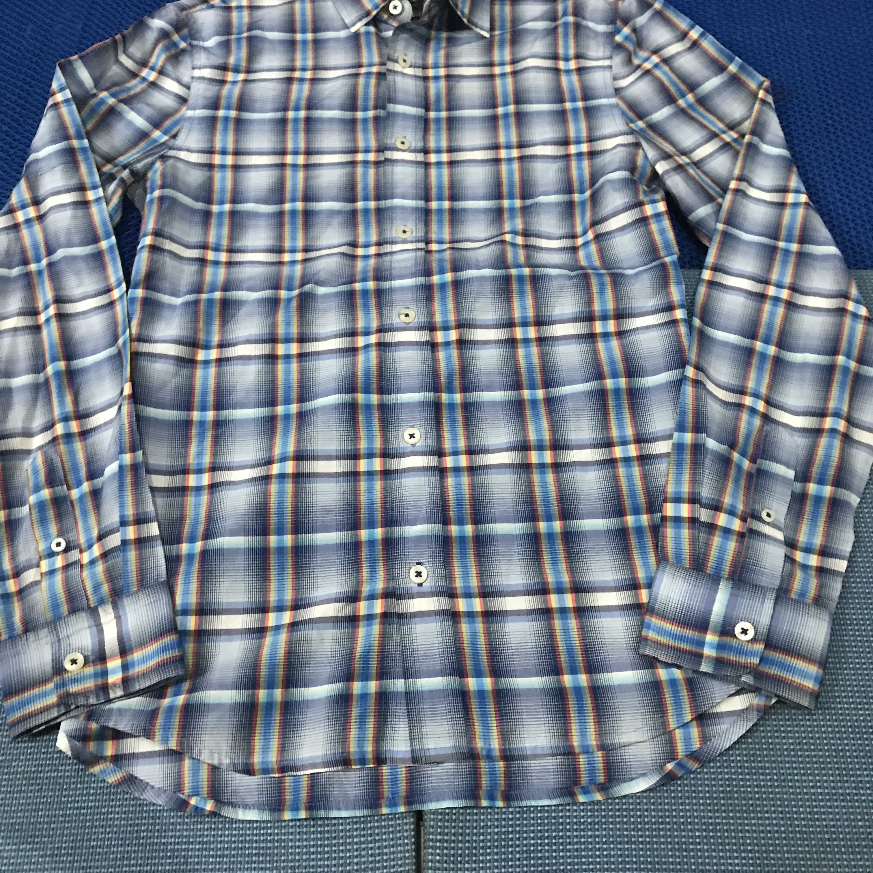 Armani Exchange Vintage Armani Exchange Long sleeves Plaid Tartan Madrass Size US S / EU 44-46 / 1 - 3 Thumbnail