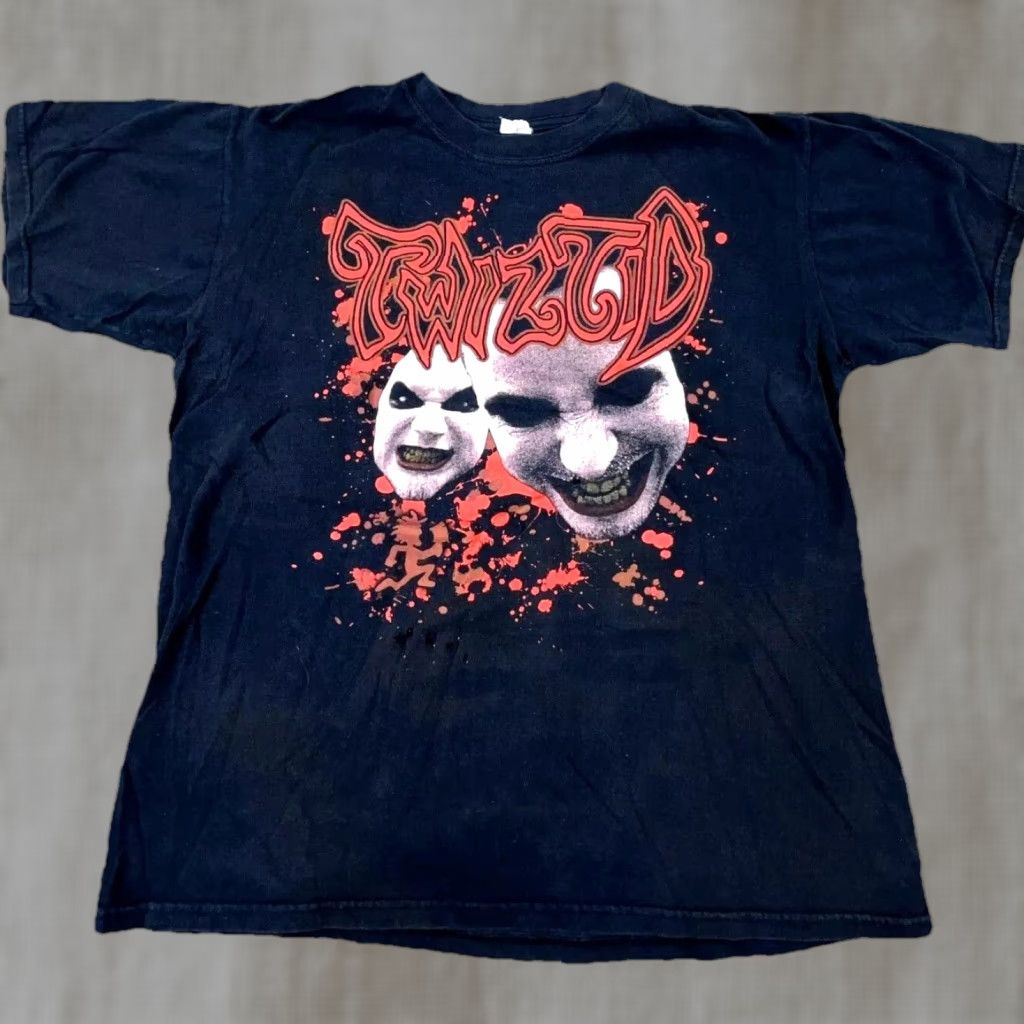 Anvil VINTAGE Insane Clown Posse Shirt Men L Black ICP Twisted Trashed Grunge Size US L / EU 52-54 / 3 - 1 Thumbnail