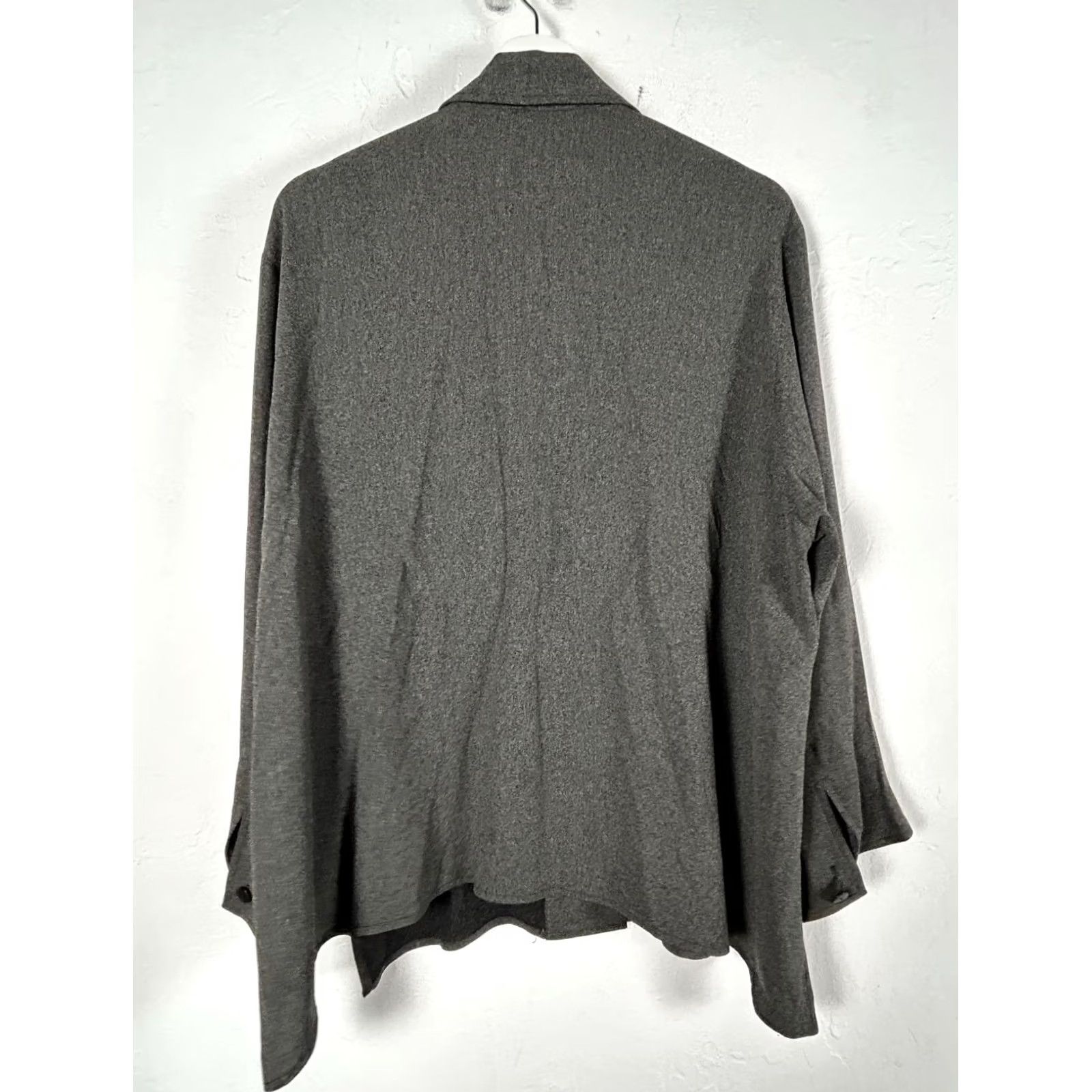Vintage Harari Women's Button Down Collared Jacket Long Sleeve Grainy Black Size Small Size S / US 4 / IT 40 - 2 Thumbnail