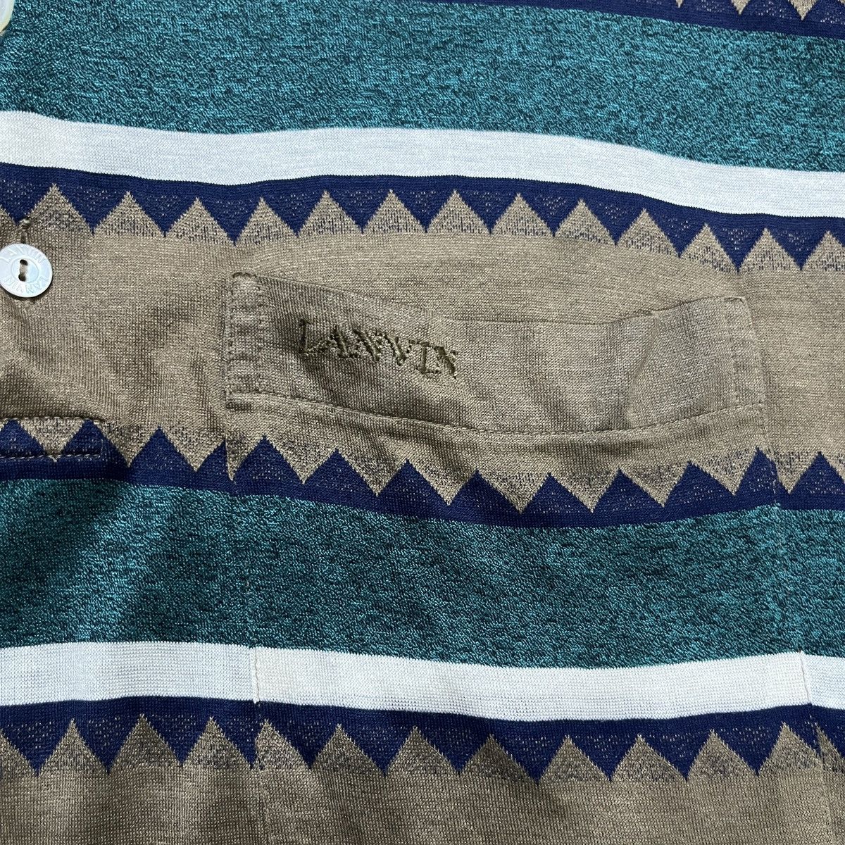 Lanvin × Vintage Vintage Rare Lanvin Paris Polo Shirt Size US S / EU 44-46 / 1 - 2 Thumbnail