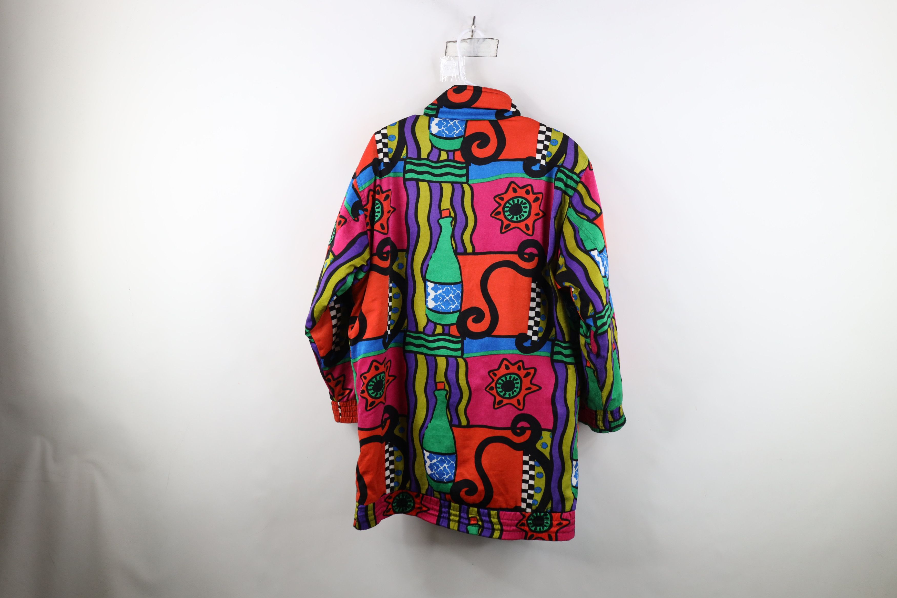 Vintage Vintage 90s Streetwear Abstract Rainbow Art Parka Jacket Size S / US 4 / IT 40 - 12 Thumbnail