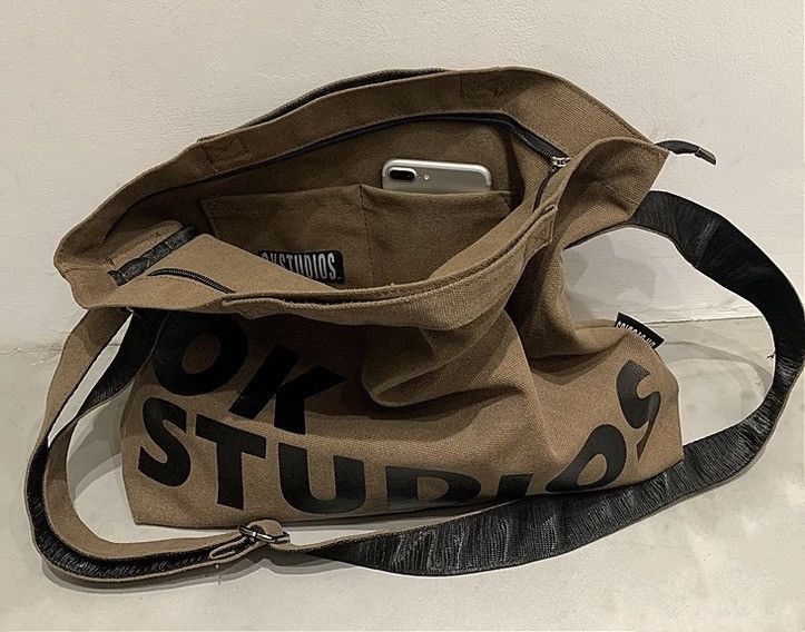 Japanese Brand × Vintage Retro fashion y2k canvas messenger bag tote bag Size ONE SIZE - 4 Thumbnail