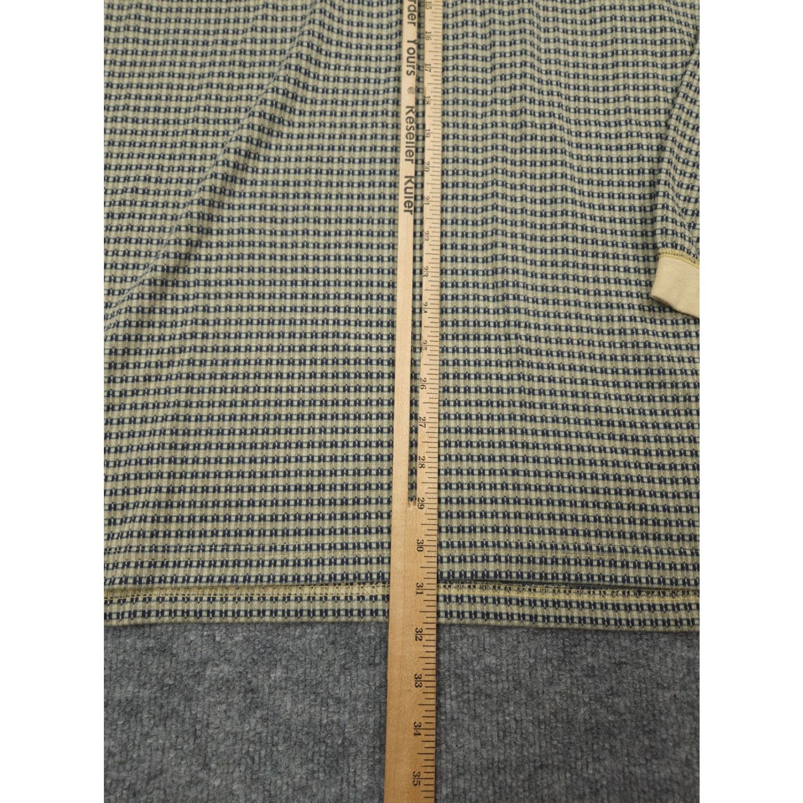 The Territory Ahead VINTAGE The Territory Ahead Henley Shirt Medium Waffle Knit Long Sleeve Button-Up Made USA Mens Size US M / EU 48-50 / 2 - 7 Thumbnail