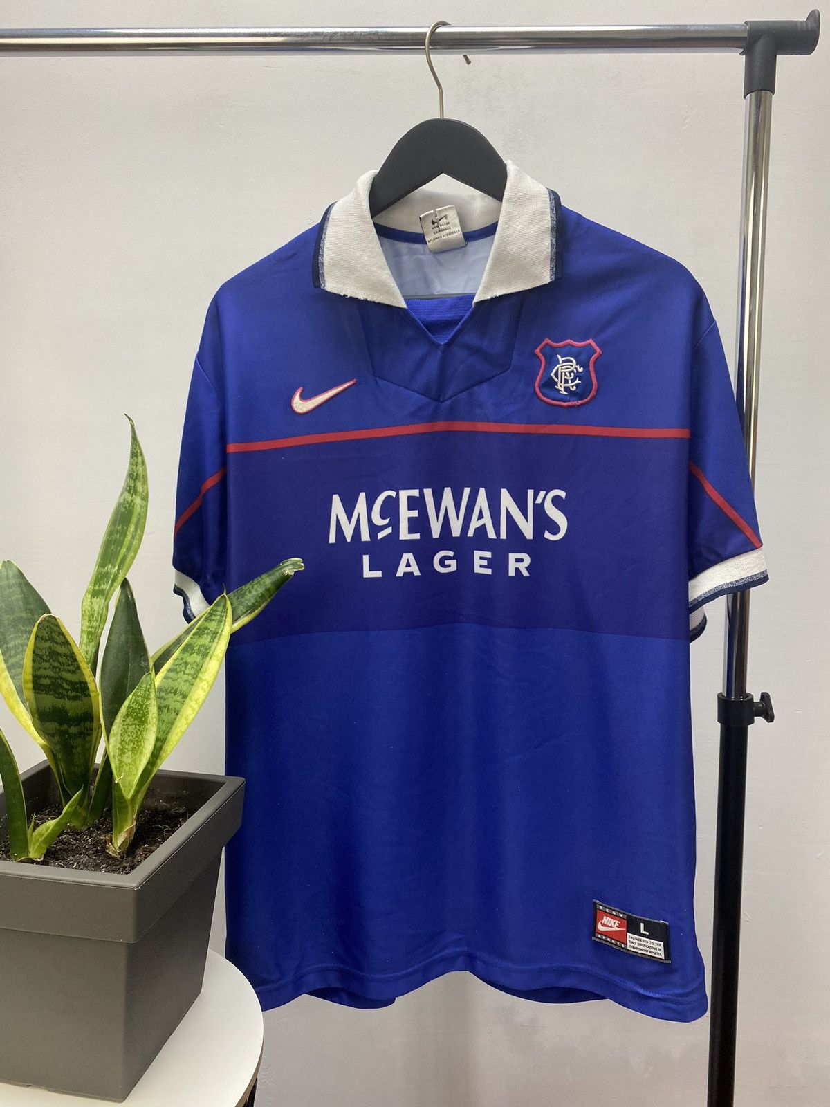 Nike × Vintage Glasgow Rangers 1997-1999 Home Jersey Football Shirt Soccer Size US L / EU 52-54 / 3 - 1 Thumbnail