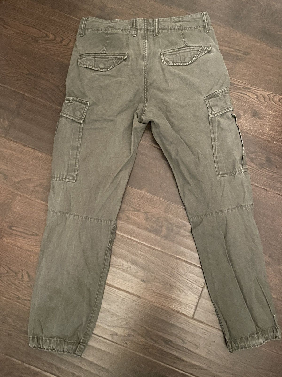 Vintage Vintage Straight Leg Olive Green Cargo Pants Size US 30 / EU 46 - 3 Thumbnail